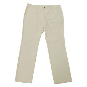 Bonobos Pants Mens 38x32 Beige Slim Flat Front Cotton Chino Casual Work Office